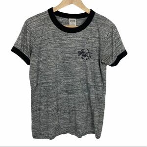 PINK Victoria’s Secret | Gray Black Crew Neck Tee